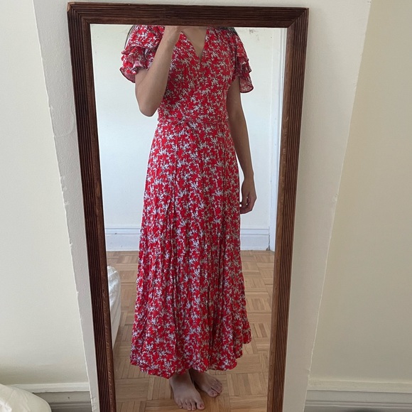 French Connection red maxi dress - Picture 4 of 5